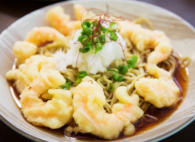 おろし海老天そば